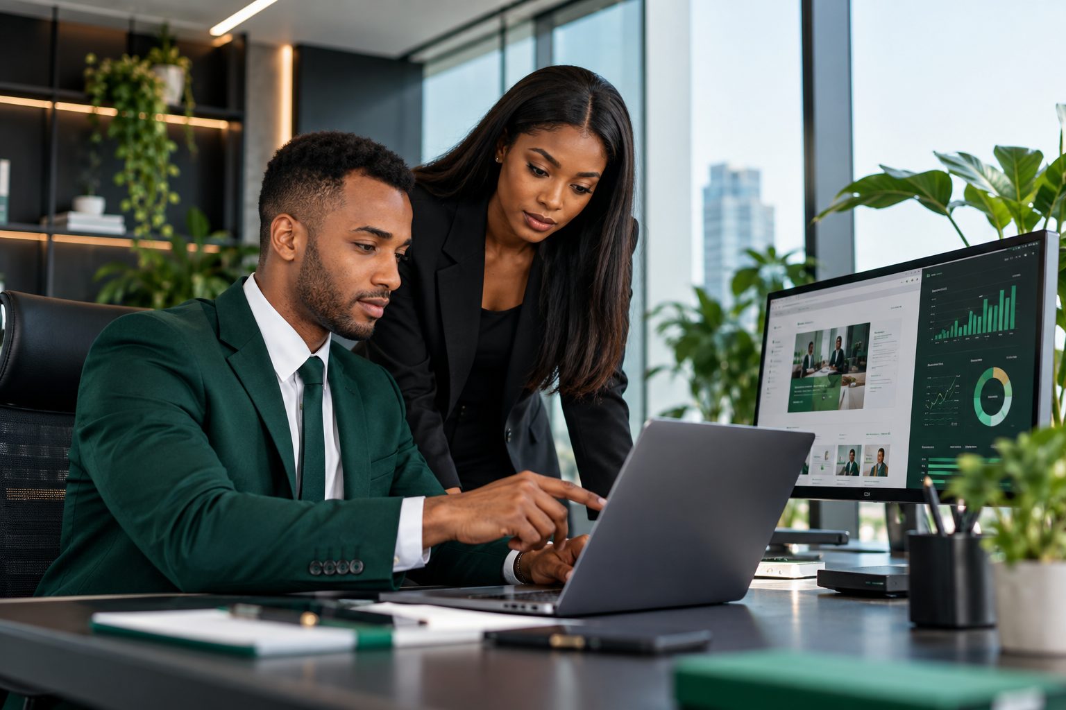 Digital campaign planning on screen
